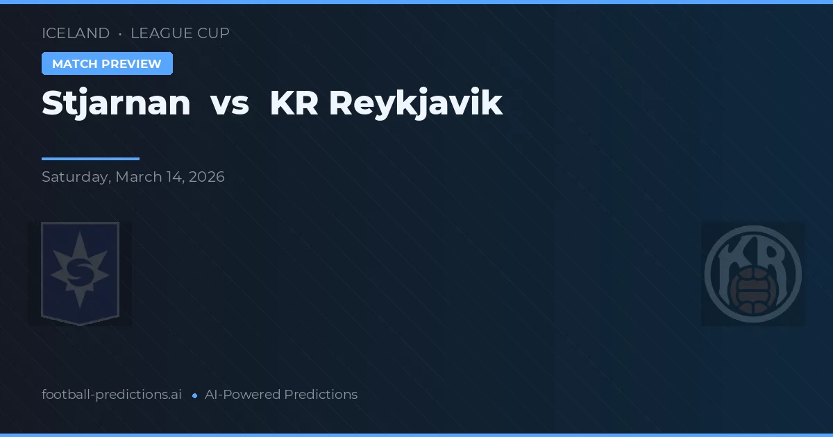 Stjarnan vs KR Reykjavík — předpověď a náhled zápasu
