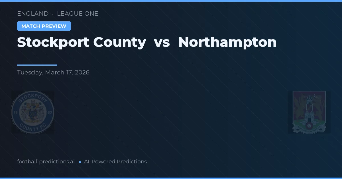 Stockport County vs Northampton — předpověď a náhled zápasu