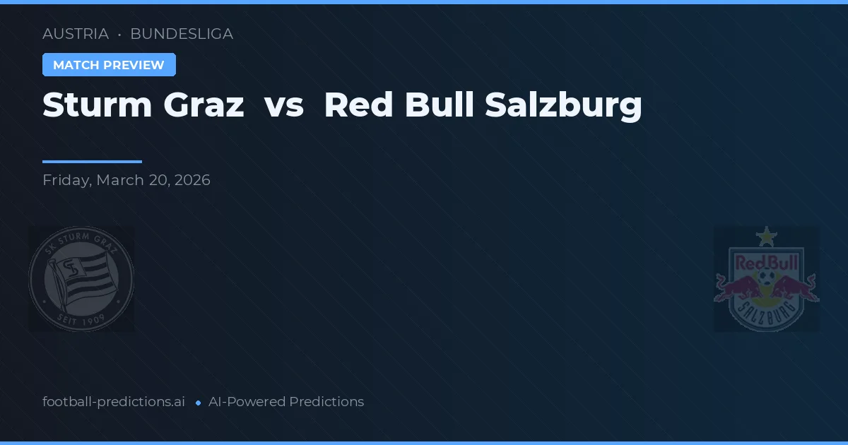 Sturm Graz vs Red Bull Salzburg — předpověď a náhled zápasu