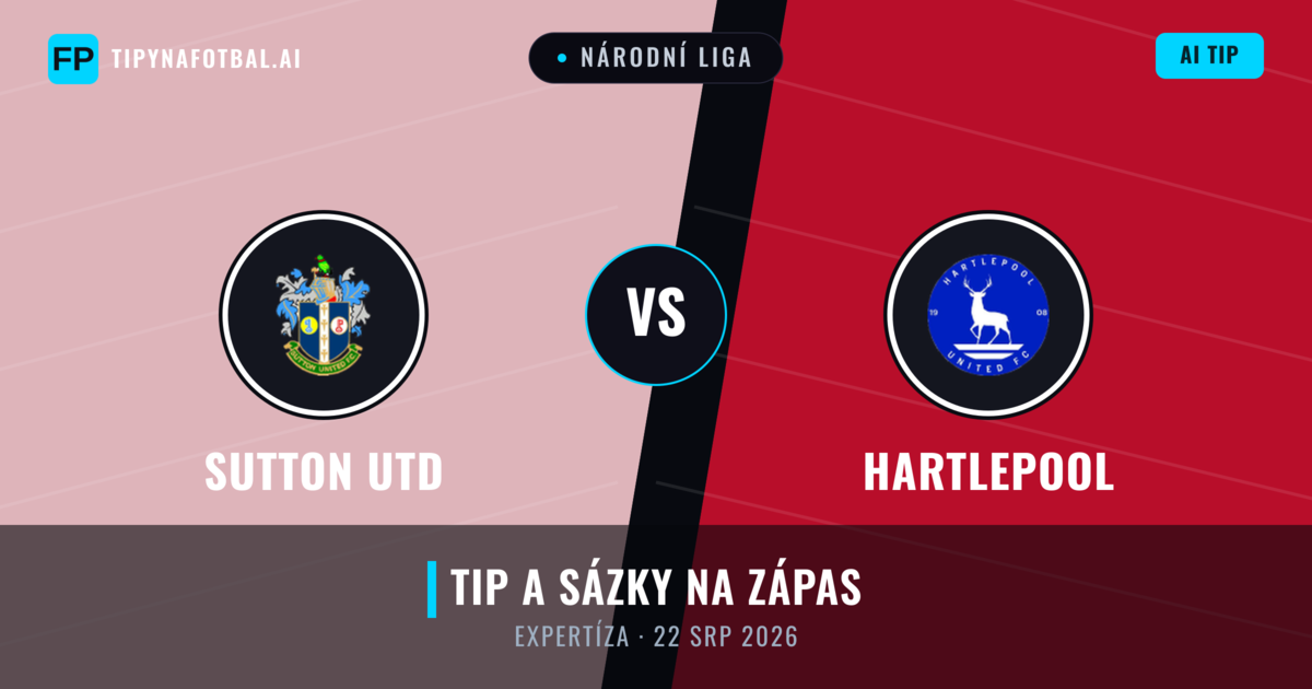 Sutton Utd vs Hartlepool — předpověď a náhled zápasu