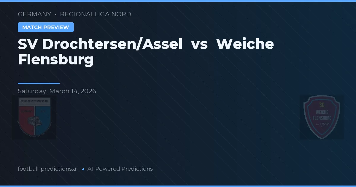 SV Drochtersen/Assel vs Weiche Flensburg — předpověď a náhled zápasu