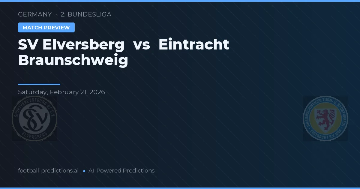 SV Elversberg vs Eintracht Braunschweig — předpověď a náhled zápasu
