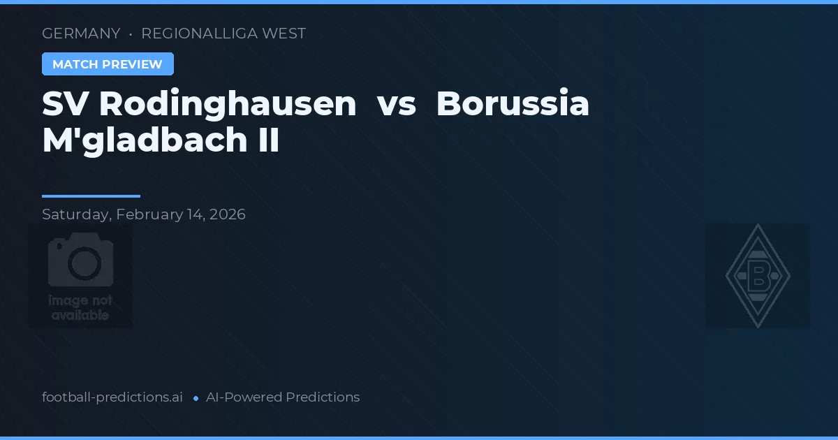 SV Rodinghausen vs Borussia M'gladbach II — předpověď a náhled zápasu