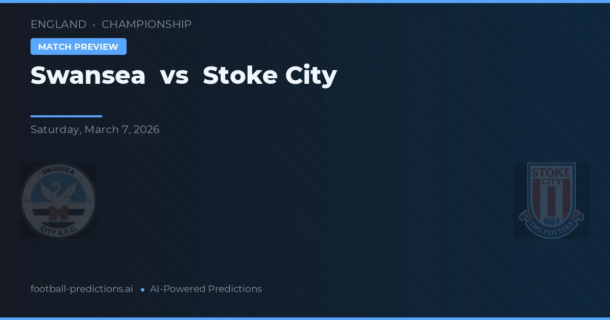 Swansea vs Stoke City — předpověď a náhled zápasu