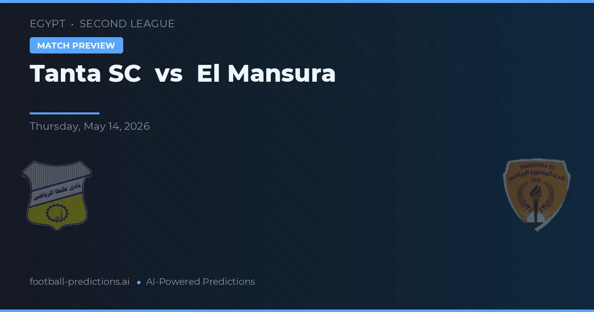 Tanta SC vs El Mansura — předpověď a náhled zápasu