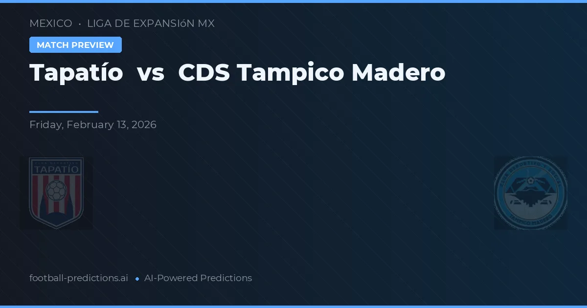 Tapatío vs CDS Tampico Madero — předpověď a náhled zápasu