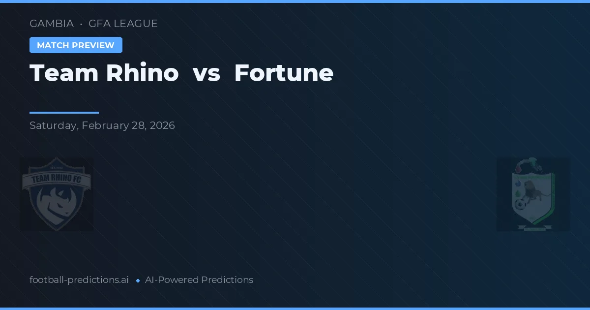 Team Rhino vs Fortune — předpověď a náhled zápasu