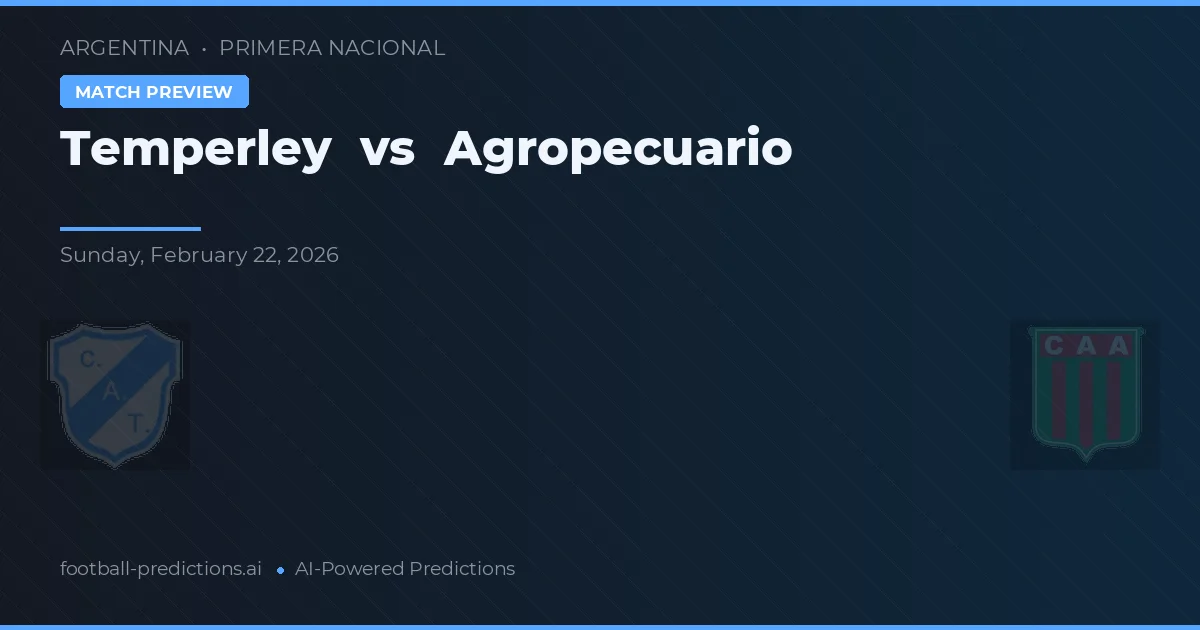 Temperley vs Agricultores — předpověď a náhled zápasu