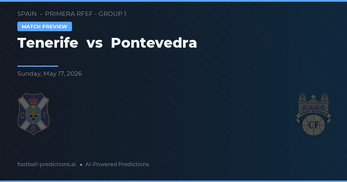 Tenerife vs Pontevedra — předpověď a náhled zápasu