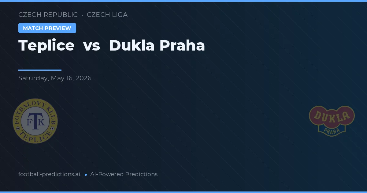 Teplice vs Dukla Praha — předpověď a náhled zápasu