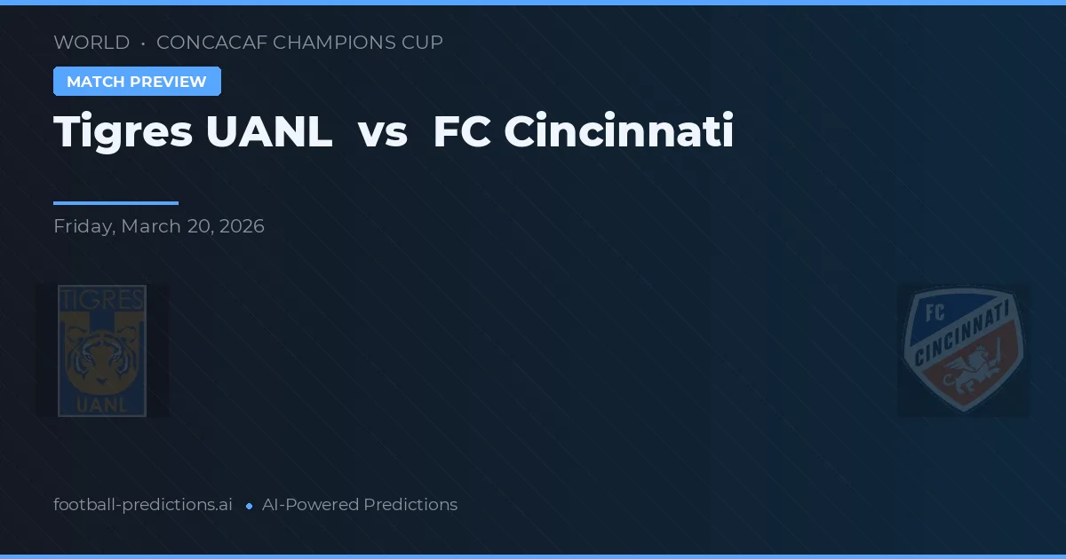 Tigres UANL vs FC Cincinnati — předpověď a náhled zápasu