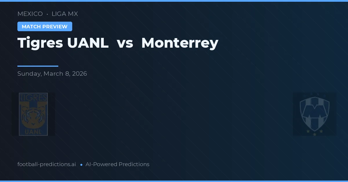 Tigres UANL vs Monterrey — předpověď a náhled zápasu