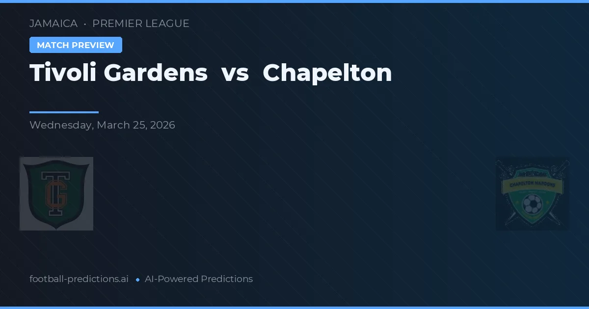Tivoli Gardens vs Chapelton — předpověď a náhled zápasu