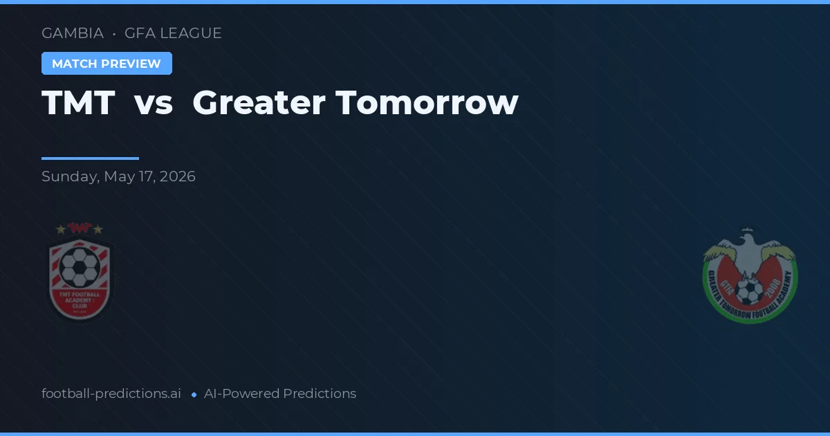 TMT vs Greater Tomorrow — předpověď a náhled zápasu