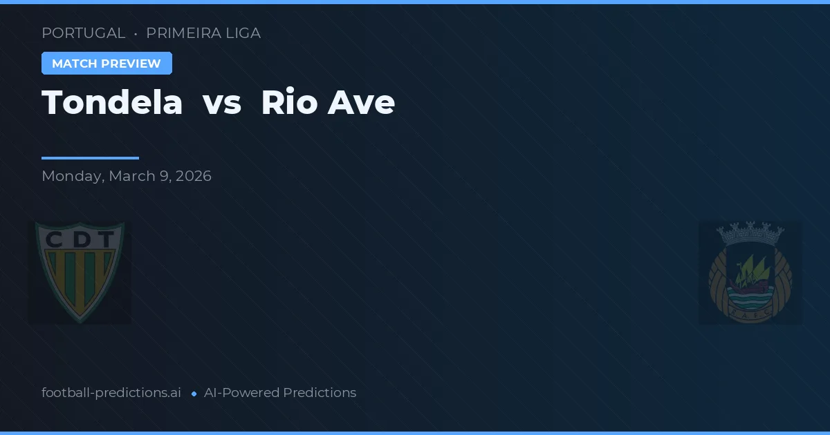Tondela vs Rio Ave — předpověď a náhled zápasu
