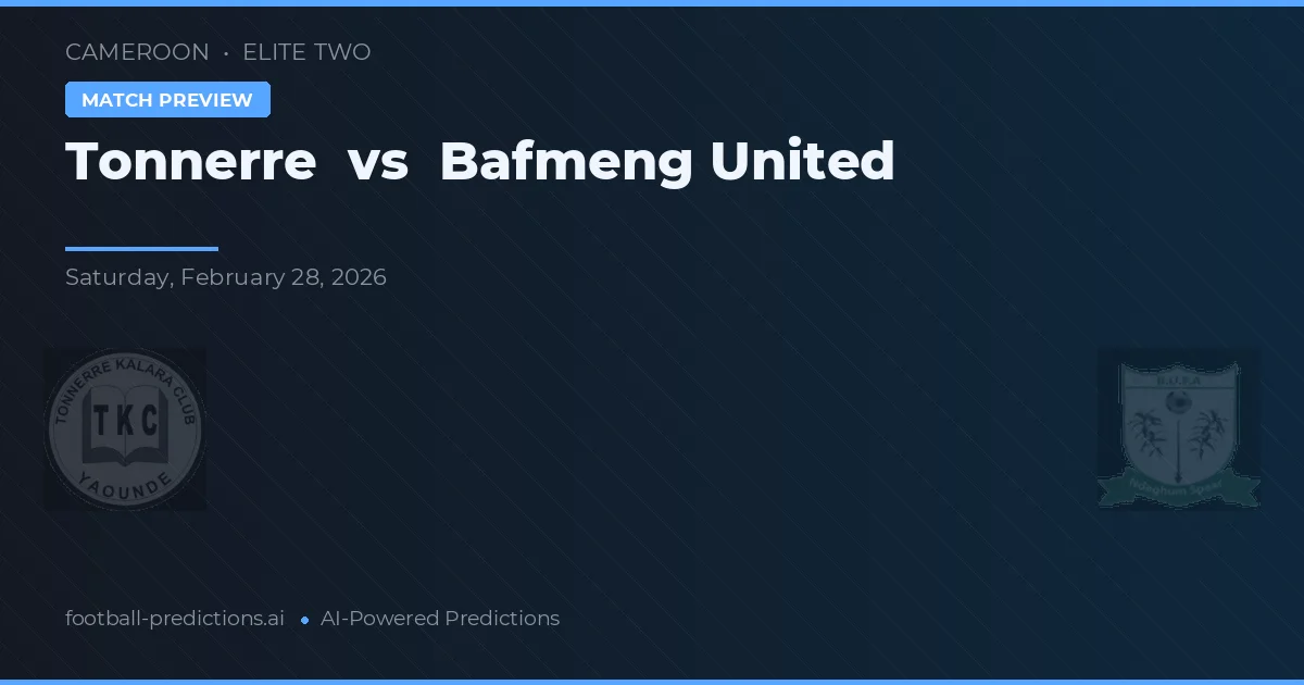 Tonnerre vs Bafmeng United — předpověď a náhled zápasu