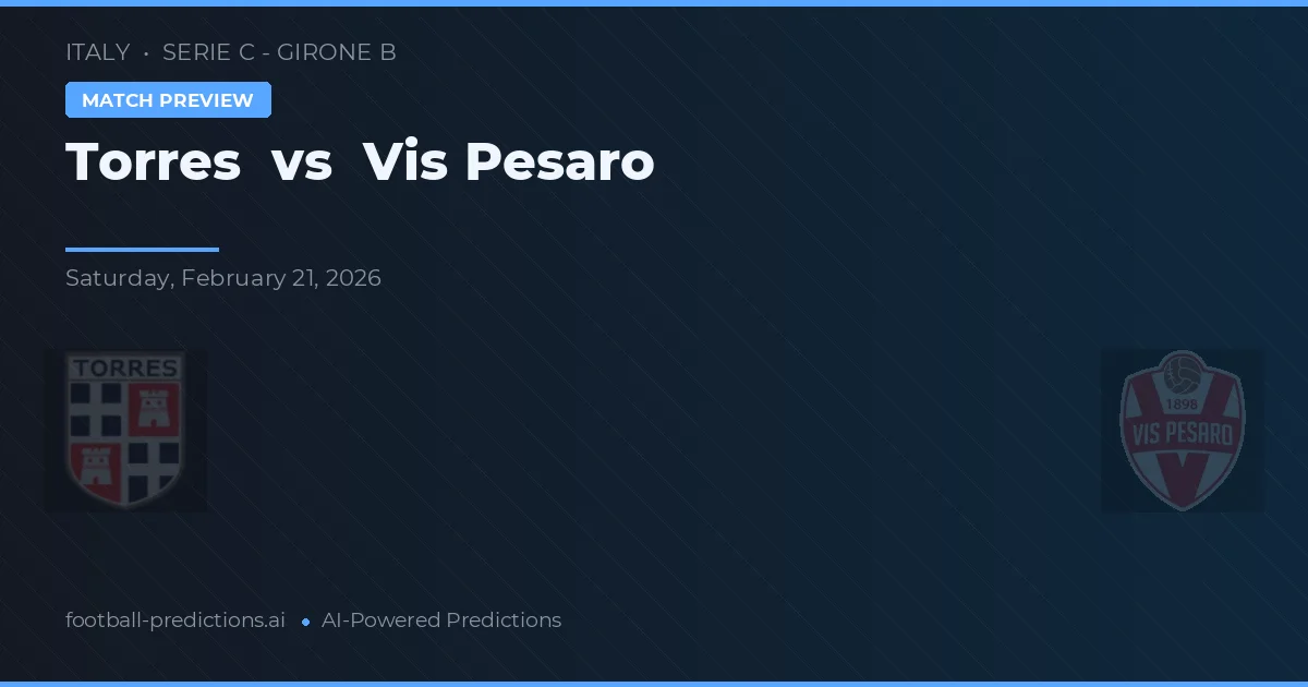 Torre vs Vis Pesaro — předpověď a náhled zápasu
