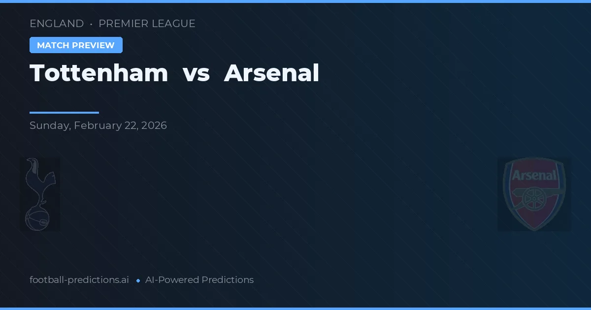 Tottenham vs Arsenal — předpověď a náhled zápasu