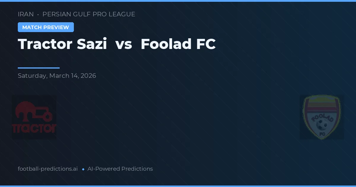 Traktor Sazi vs Foolad — předpověď a náhled zápasu