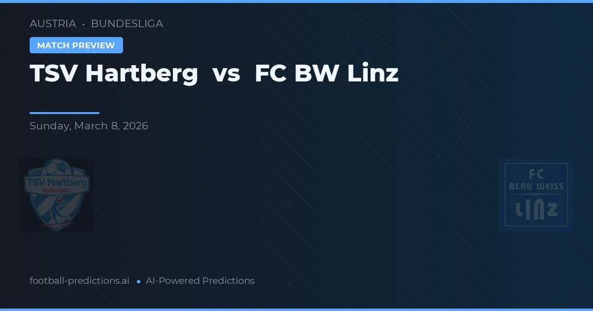 TSV Hartberg vs FC Linz — předpověď a náhled zápasu