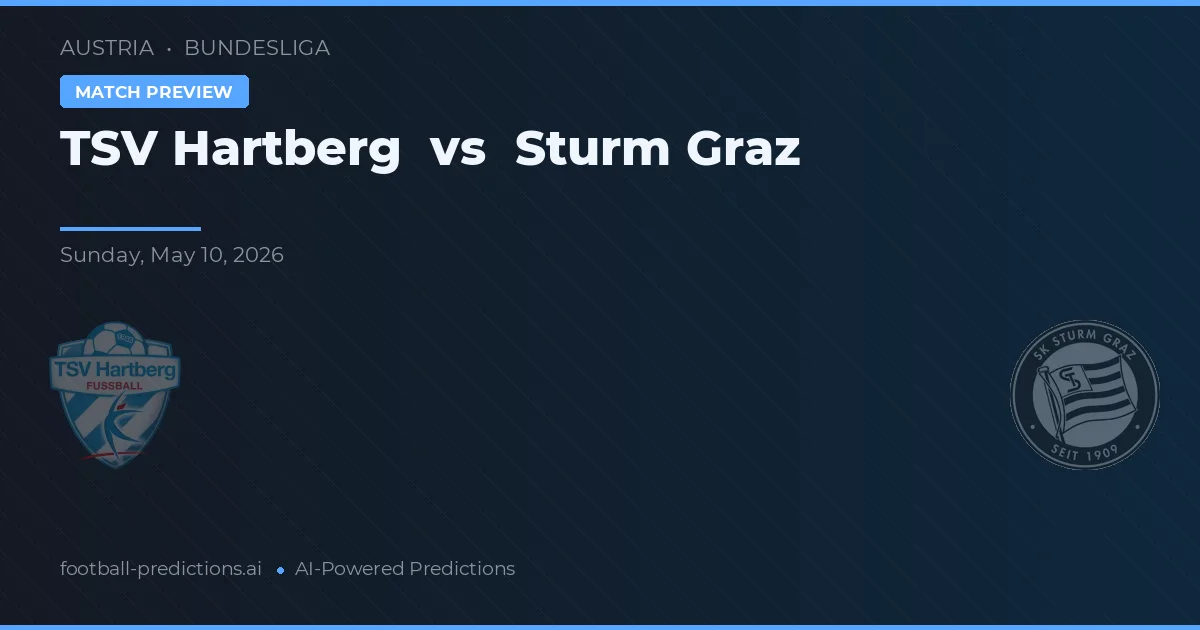TSV Hartberg vs Sturm Graz — předpověď a náhled zápasu