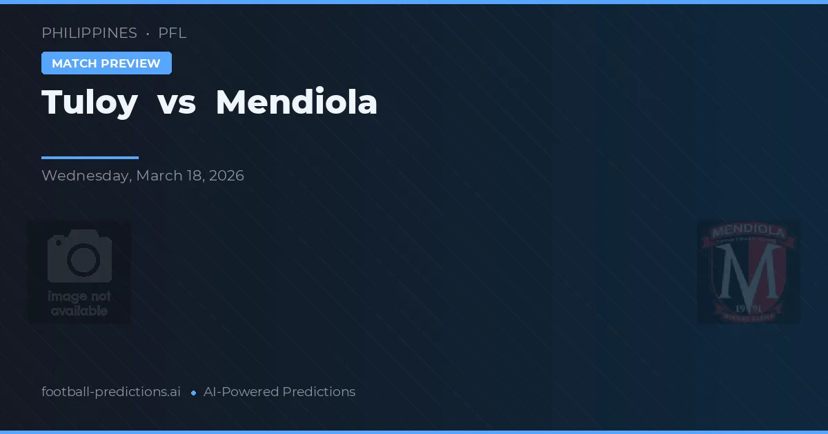 Tuloy vs Mendiola — předpověď a náhled zápasu