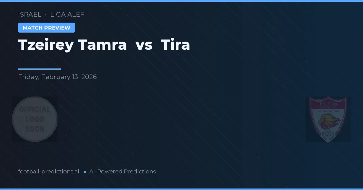 Tzeirey Tamra vs Tira — předpověď a náhled zápasu