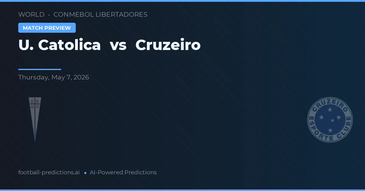 U. Católica vs Cruzeiro preview