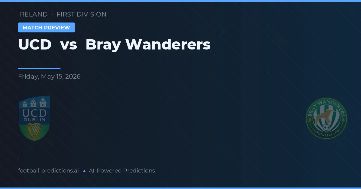 UCD vs Bray Wanderers — předpověď a náhled zápasu