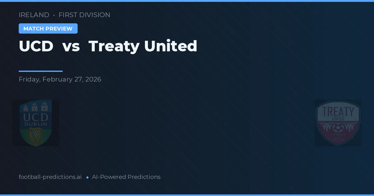 UCD vs Treaty United — předpověď a náhled zápasu
