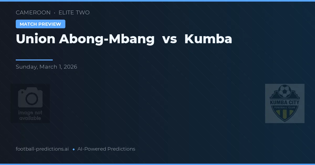 Union Abong-Mbang vs Kumba — předpověď a náhled zápasu