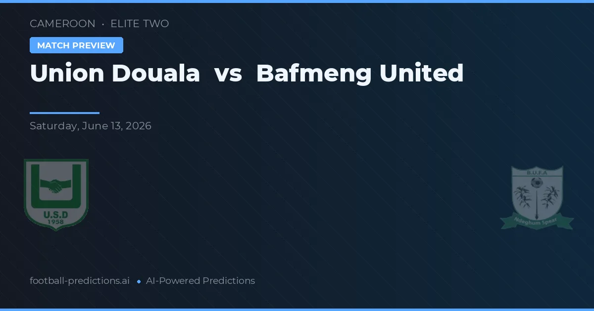 Union Douala vs Bafmeng United — předpověď a náhled zápasu