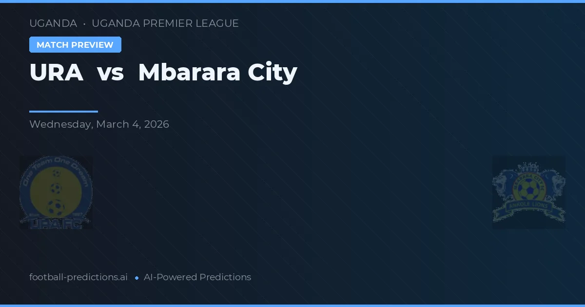 URA vs Mbarara City — předpověď a náhled zápasu