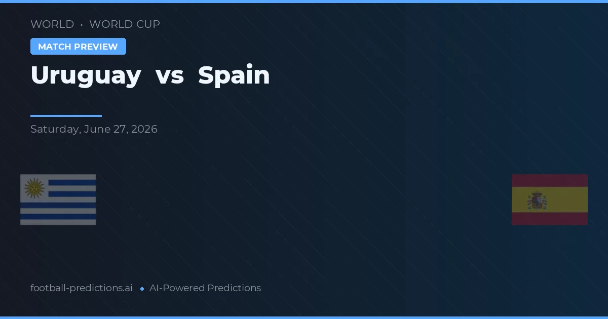 Uruguay vs Španělsko — předpověď a náhled zápasu