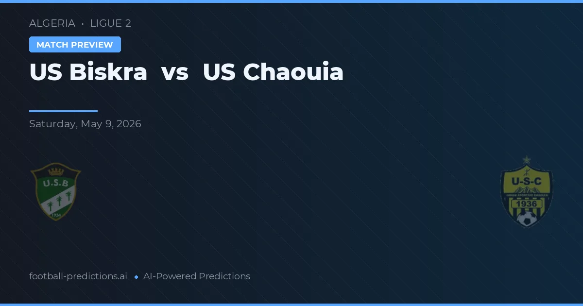 US Biskra vs US Chaouia — předpověď a náhled zápasu