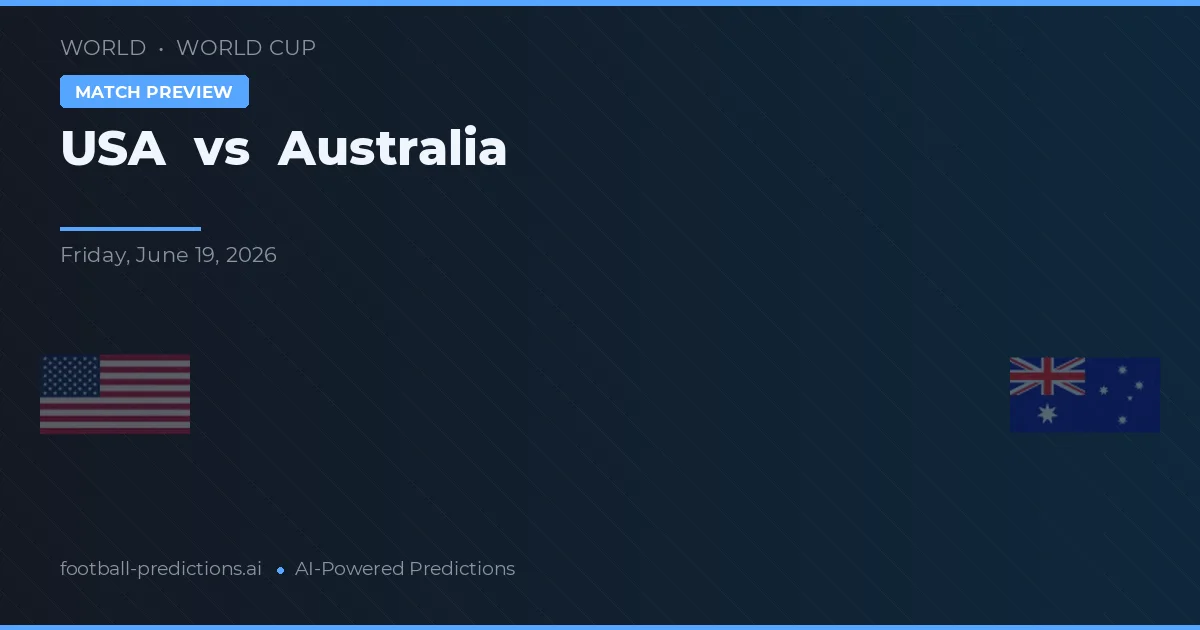 USA vs Austrálie — předpověď a náhled zápasu