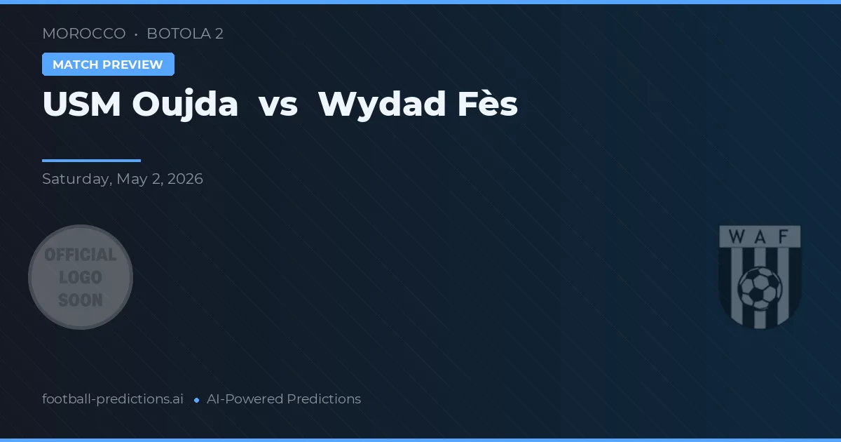 USM Oujda vs Wydad Fès — předpověď a náhled zápasu