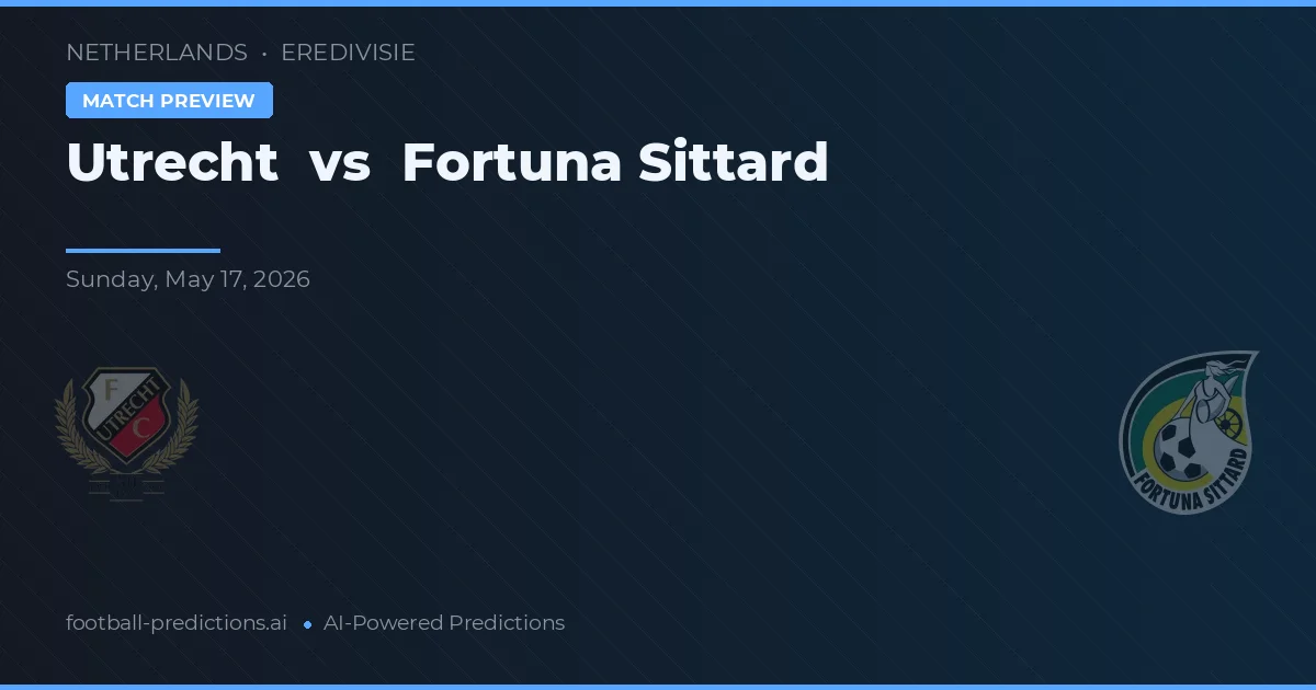 Utrecht vs Fortuna Sittard — předpověď a náhled zápasu