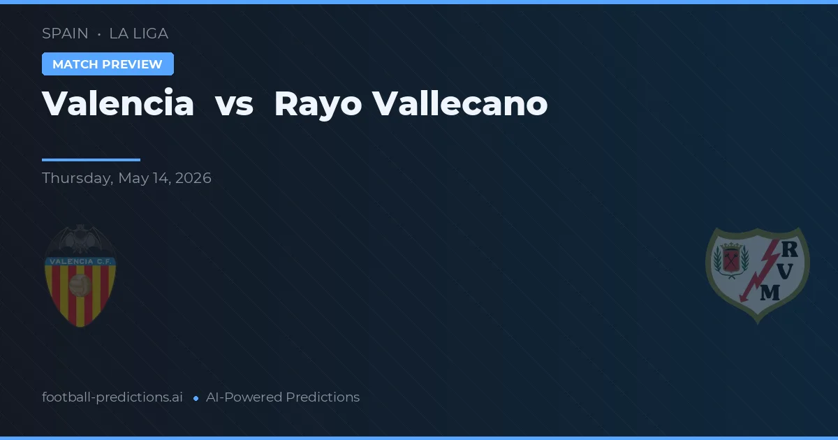Valencie vs Rayo Vallecano — předpověď a náhled zápasu