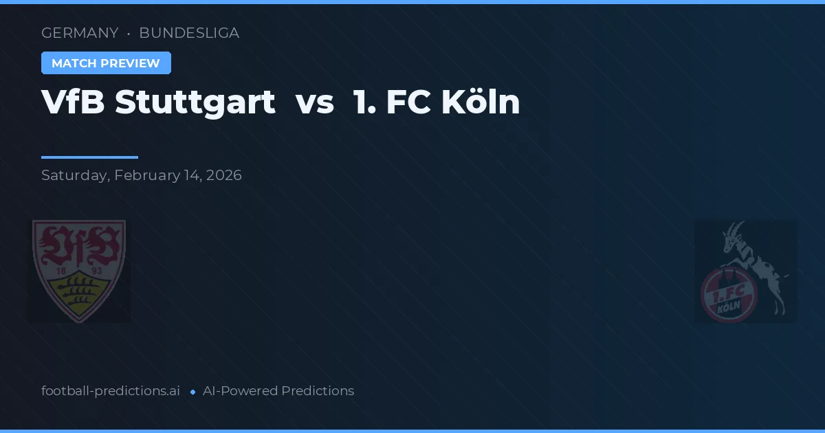 VfB Stuttgart vs 1. FC Kolín — předpověď a náhled zápasu