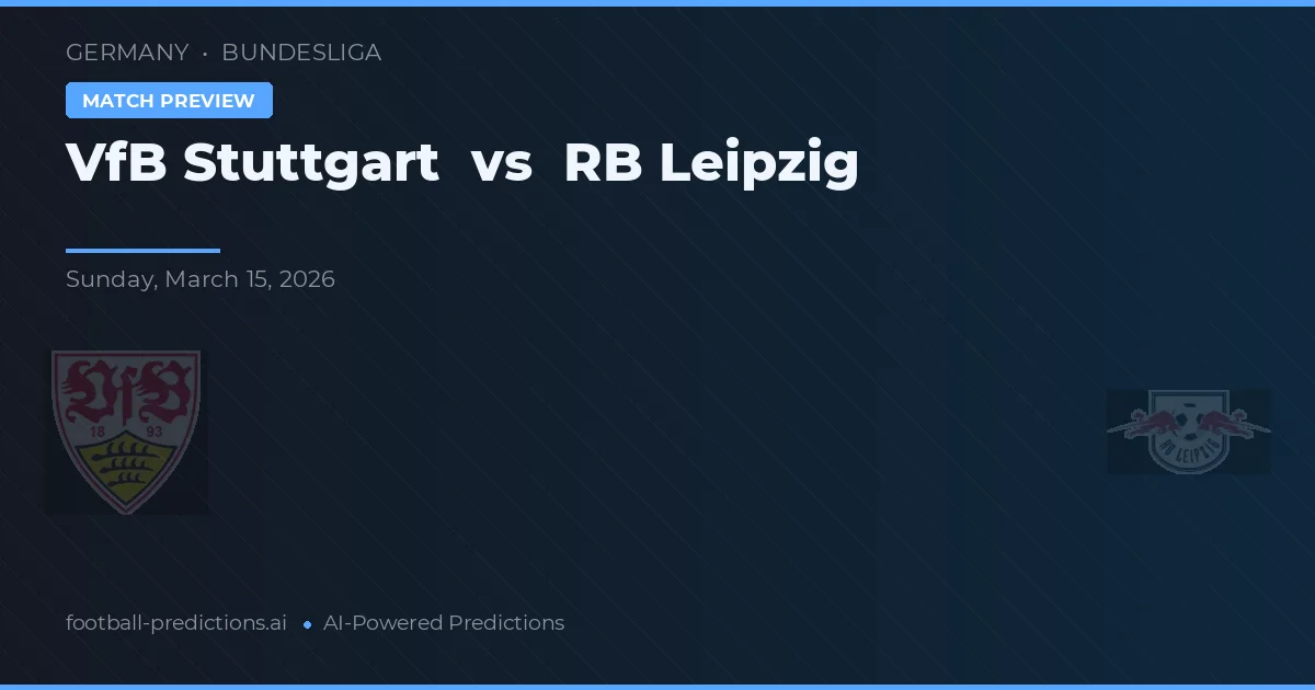 VfB Stuttgart vs RB Lipsko — předpověď a náhled zápasu