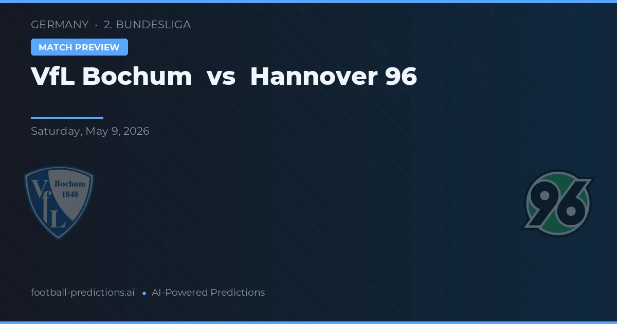 VfL Bochum vs Hannover 96 — předpověď a náhled zápasu