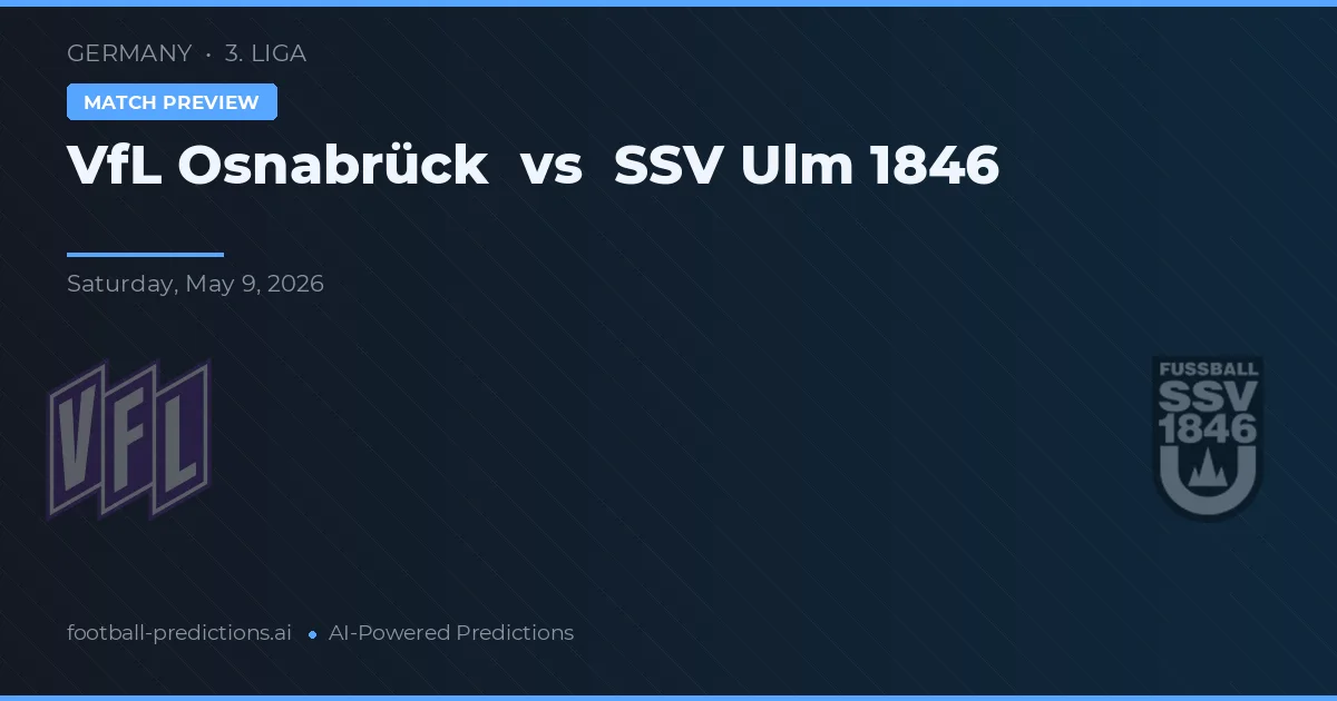 VfL Osnabrück vs SSV Ulm 1846 — předpověď a náhled zápasu