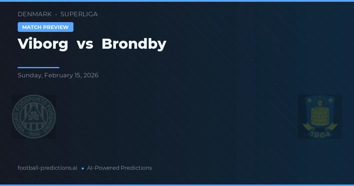 Viborg vs Brøndby — předpověď a náhled zápasu