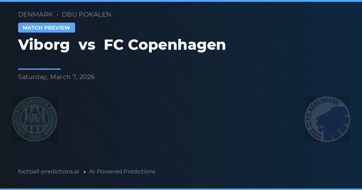 Viborg vs FC København — předpověď a náhled zápasu