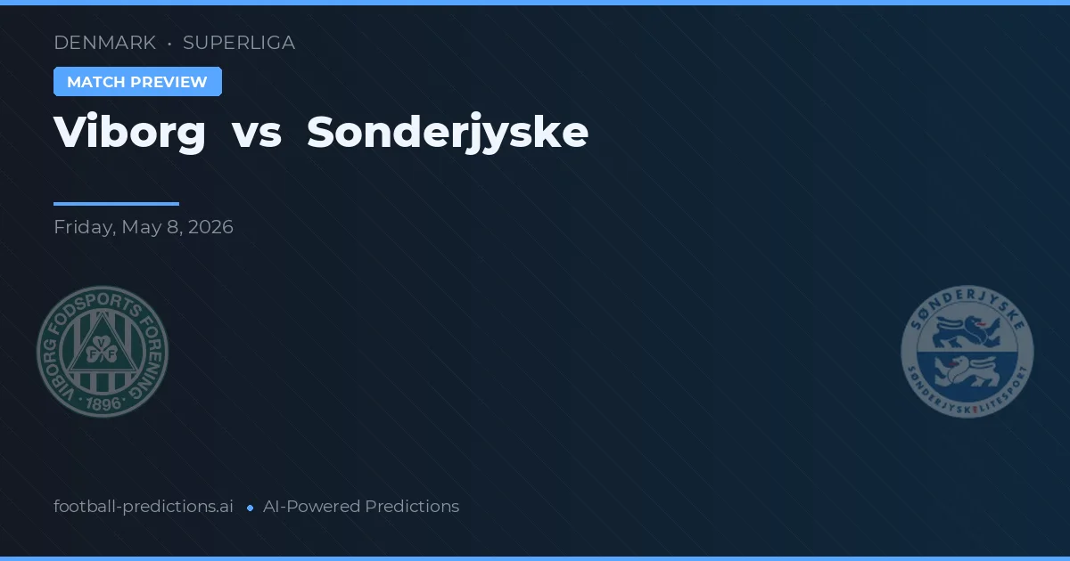 Viborg vs SønderjyskE — předpověď a náhled zápasu