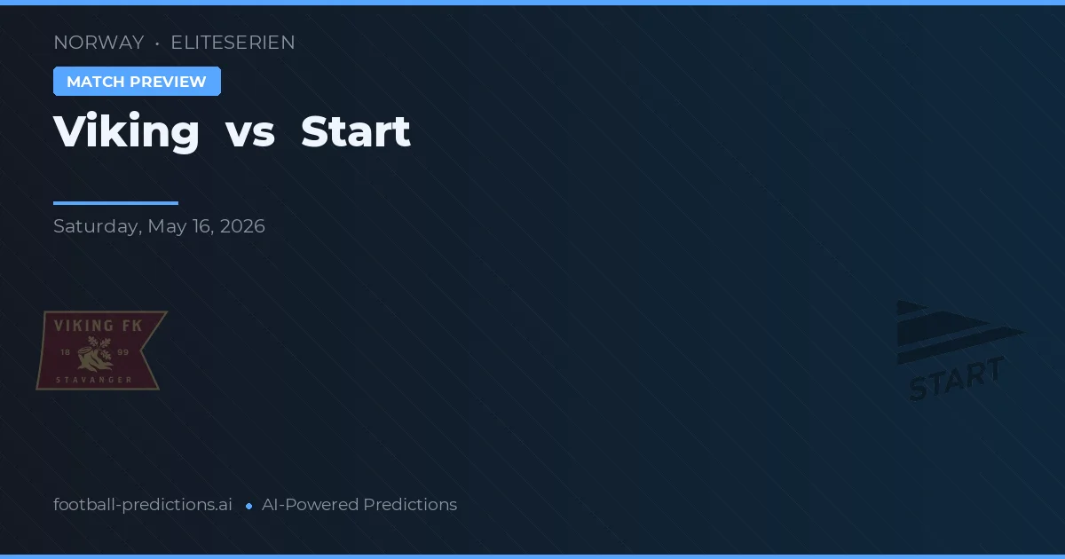 Viking vs Start — předpověď a náhled zápasu