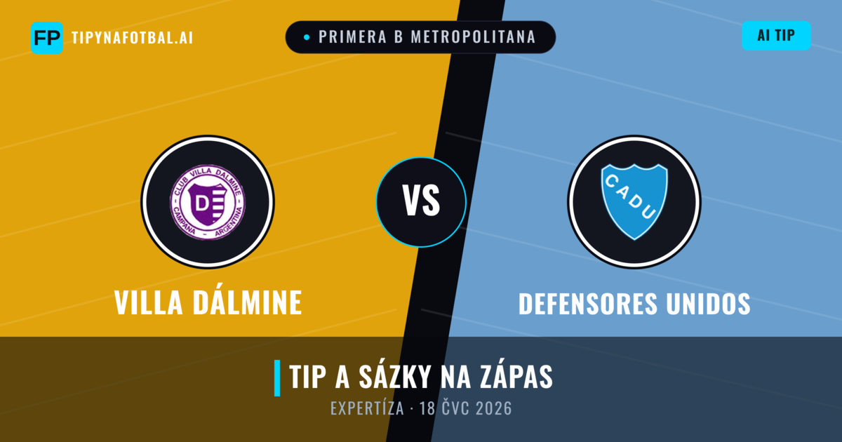 Villa Dálmine vs Defensores Unidos — předpověď a náhled zápasu