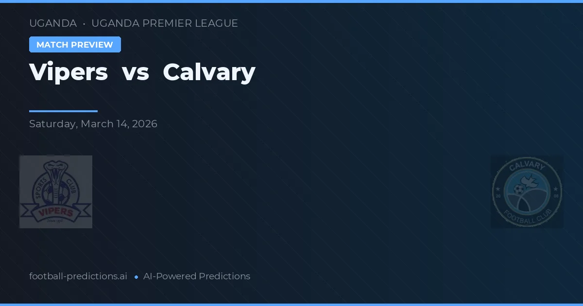 Vipers vs Calvary — předpověď a náhled zápasu