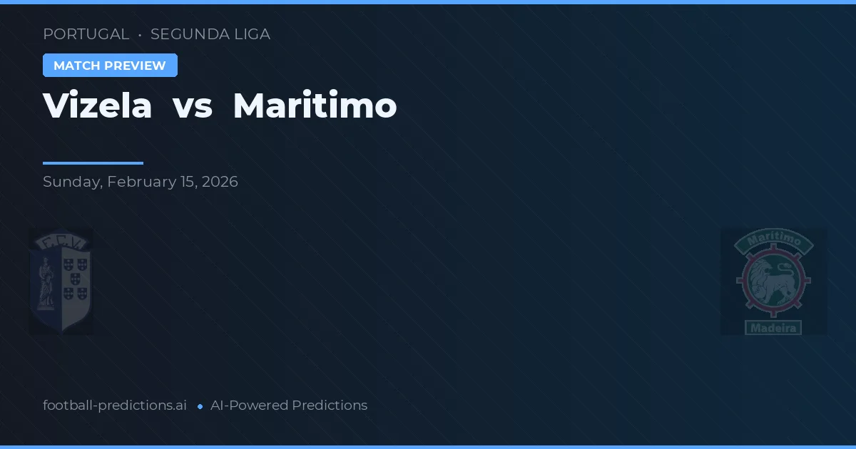 Vizela vs Marítimo — předpověď a náhled zápasu